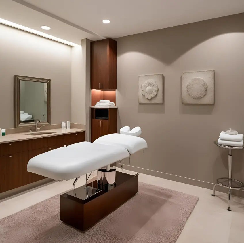 Aesthetics, treatment hire space